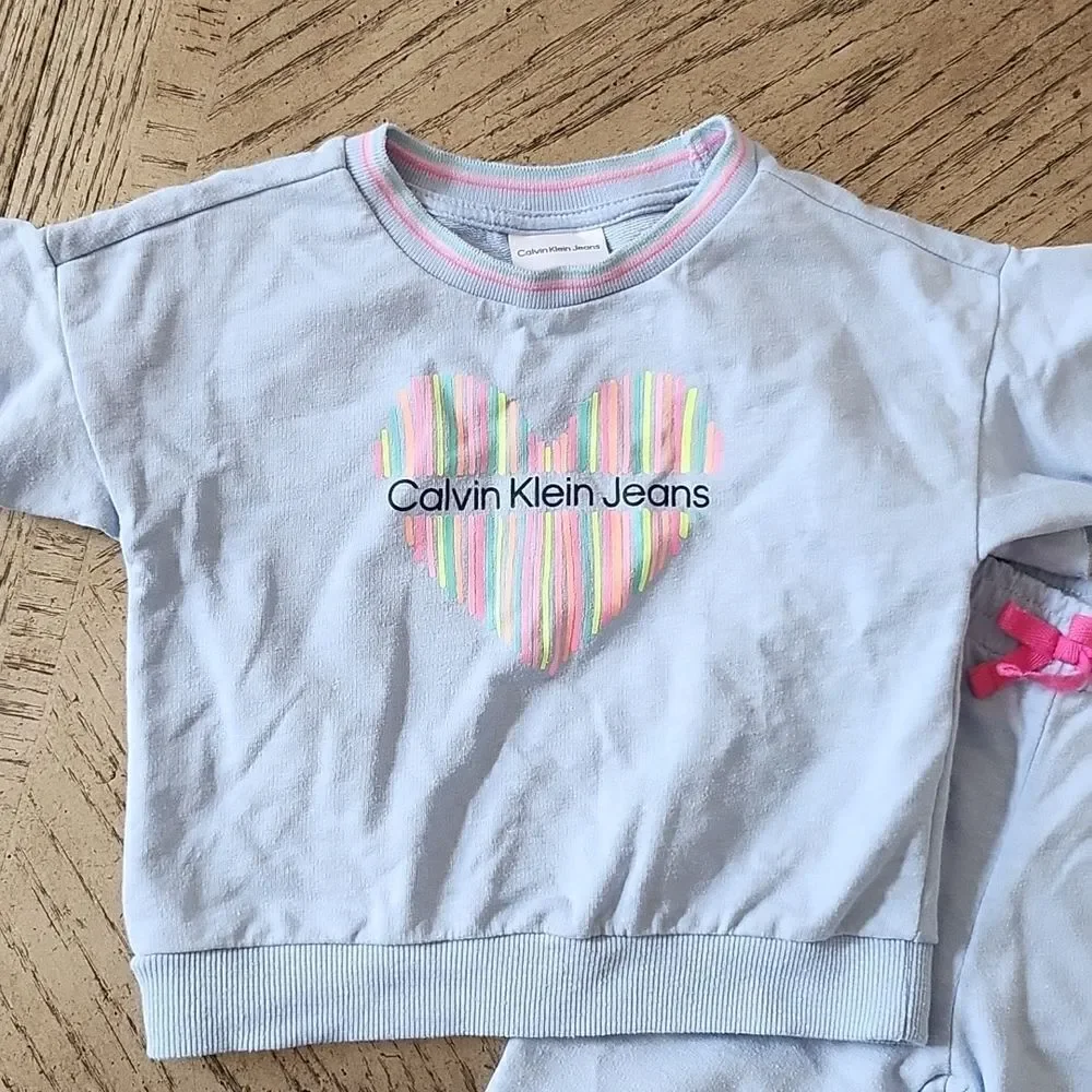 3T light blue jogger set Calvin Klein